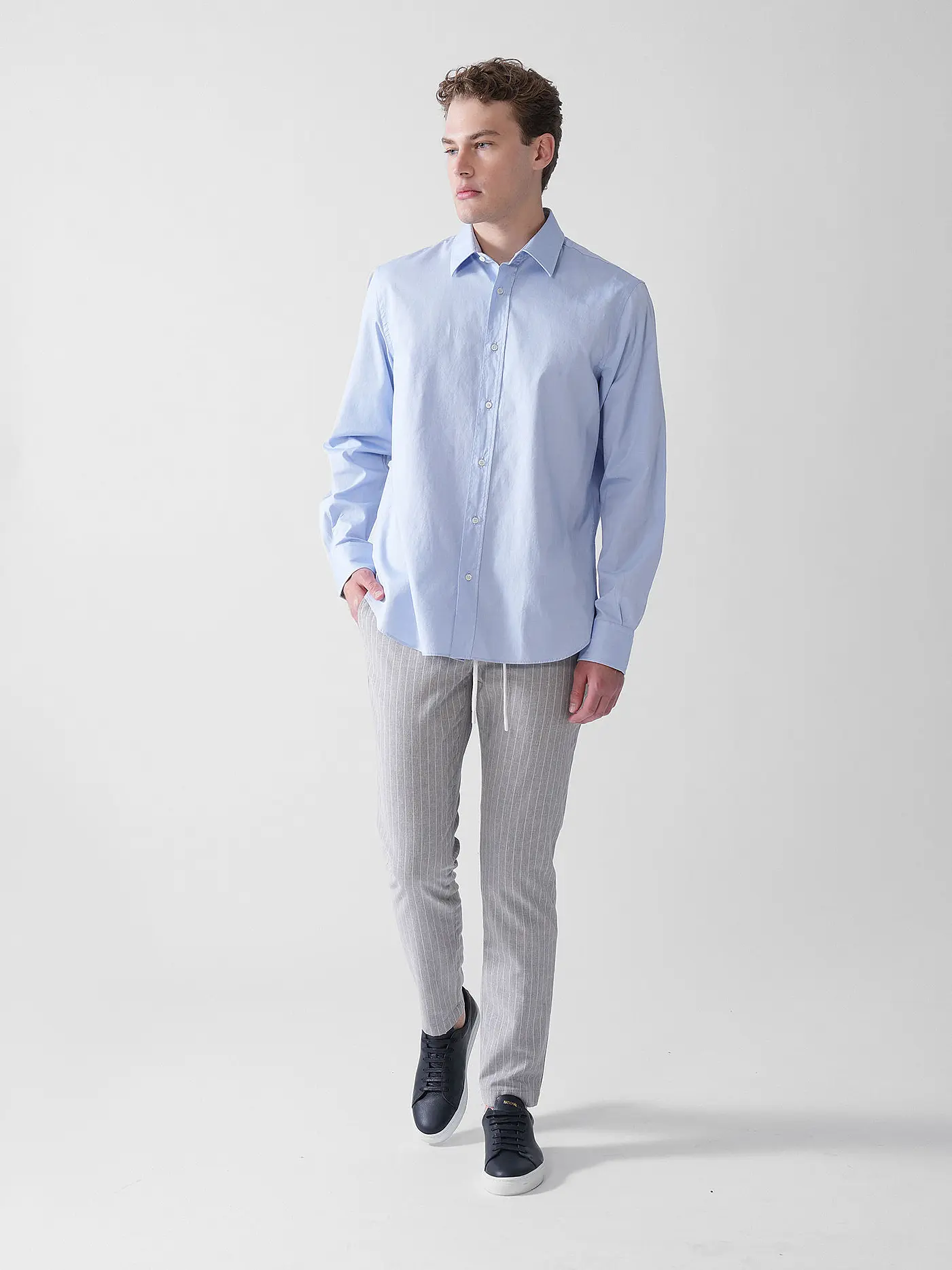 ALBERTO | Leinenhose JUMP | grau